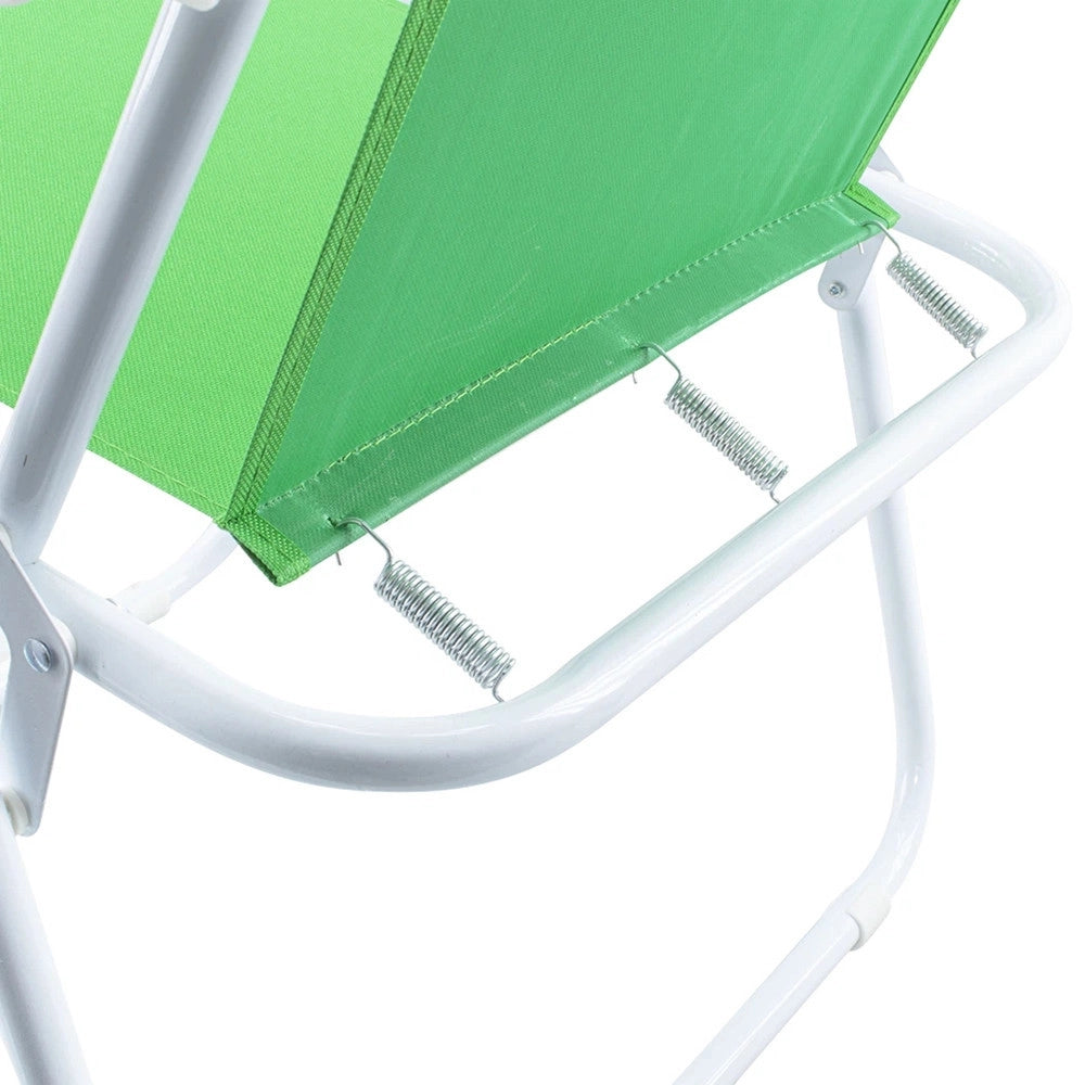 Trade Shop - Sedia Relax Spiaggina Mare Giardino In Acciaio Pieghevole Campeggio Tinta Unita 285004 -