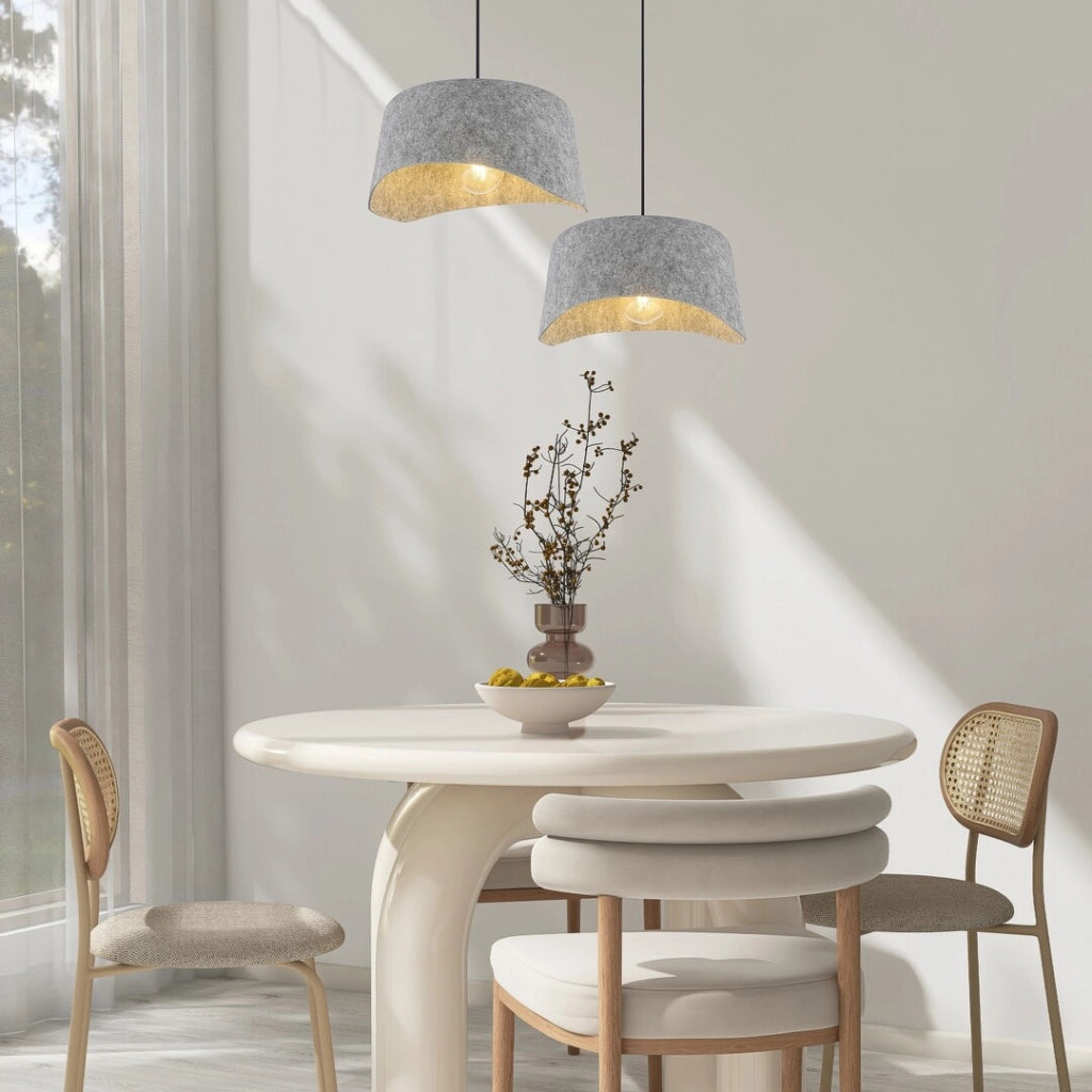 Lampada sospensione Rabalux Farelia 2xE27 feltro grigio