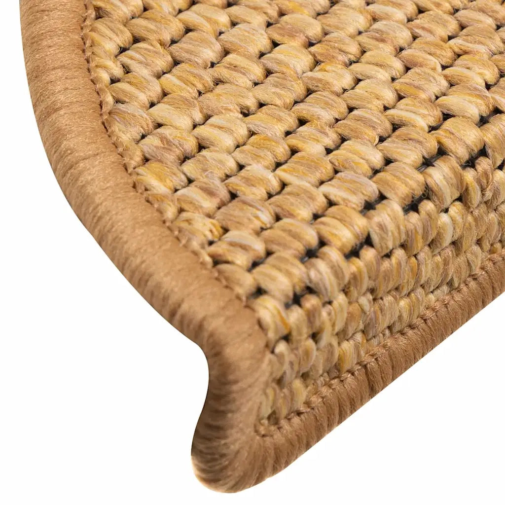 Tappeti Autoadesivi Scale Aspetto Sisal 30 pz | Gradini per Scale 56x17x3 cm Sisal
