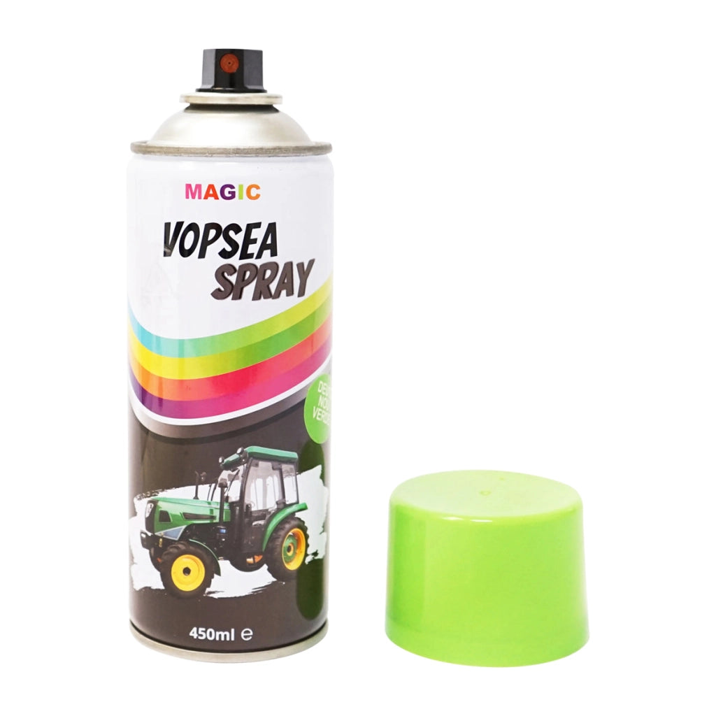 Spray vernice auto verde nuovo tipo Deutz, professionale con asciugatura rapida 450ml MAGIC.