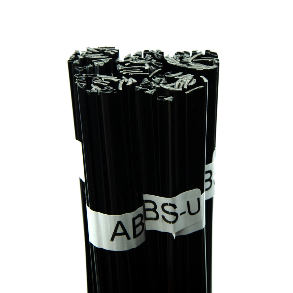 Saldatura Plastica ABS-U Nero 100g – Alta Qualità, Granuli Puri | Filo 42 cm, Mix Forme