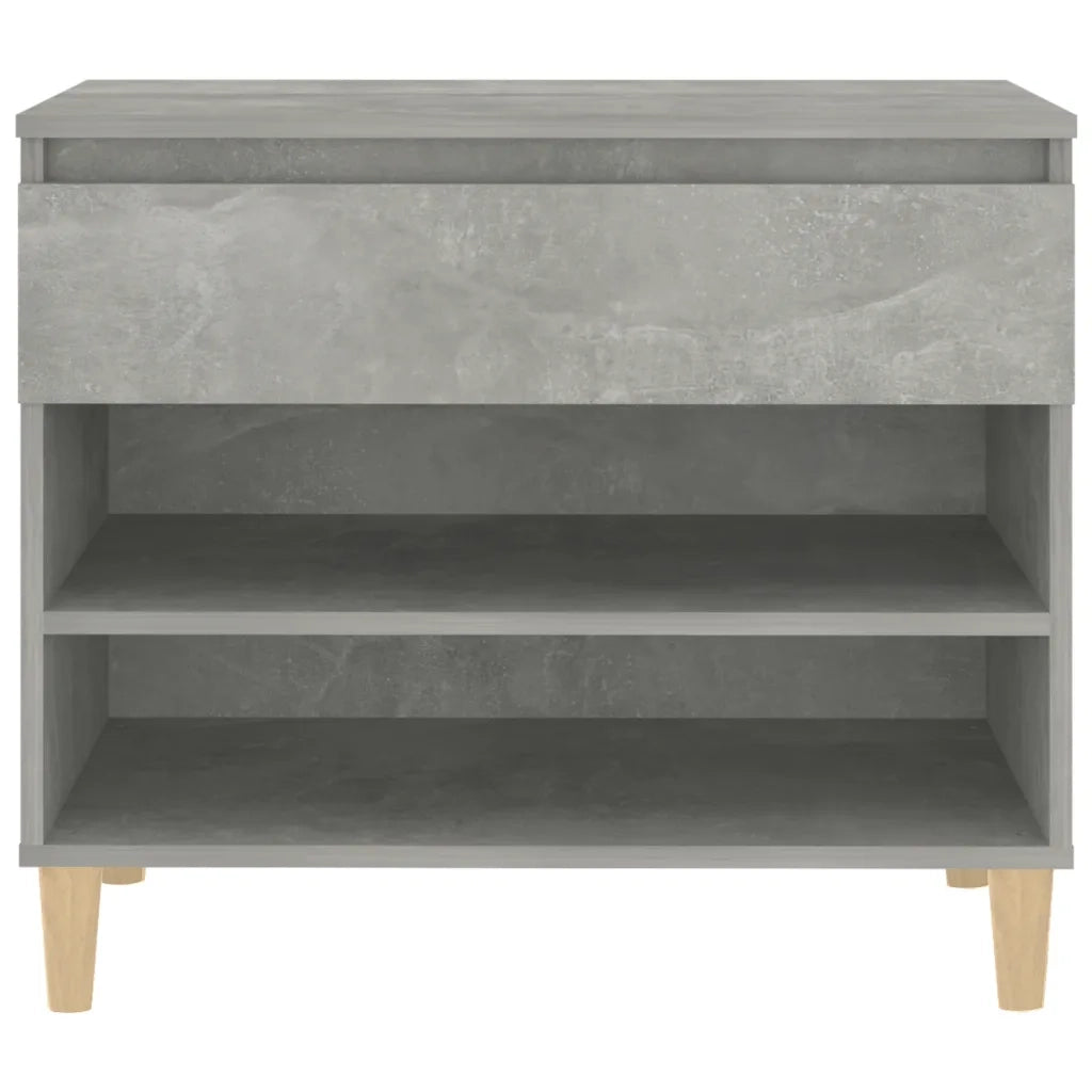 Scarpiera | Mobile per scarpe Grigio Cemento 70x36x60 cm in Legno Multistrato