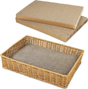 Tre pezzi di gatto trappola con robusto manico lounge doppia faccia gatto trappola a cartone - piastra gatto a cartone per posta per gatti indoor