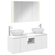 Set di Armadi da Bagno 4 pcs Bianco Legno ingegnerizzato 3406503