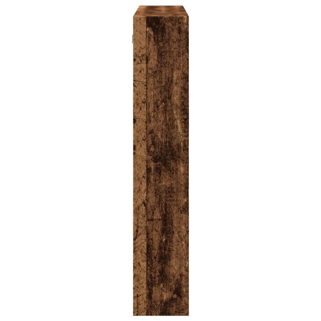 Mobile a Parete Legno Antico 80x15x80 cm in Legno Multistrato