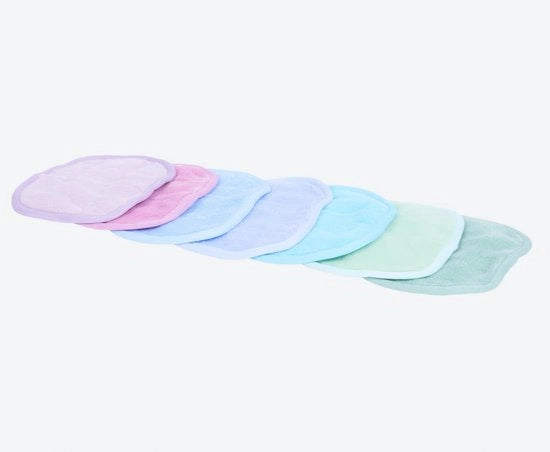 Set di Panno di Pulizia per il Viso in Microfibra - 7 Pezzi - Panno di Pulizia Reutilizzabile e Lavabile - Panno per il Viso Ultra Soffice per Tutti i Tipi di Pelle - Grigio