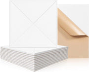 Pannello Acustico per Isolamento Acustico - Pannello per Parete Fibrotech - Isolamento Acustico per Camere - 30 x 30 x 1 cm - Autoadesivo - Isolamento Acustico - Bianco