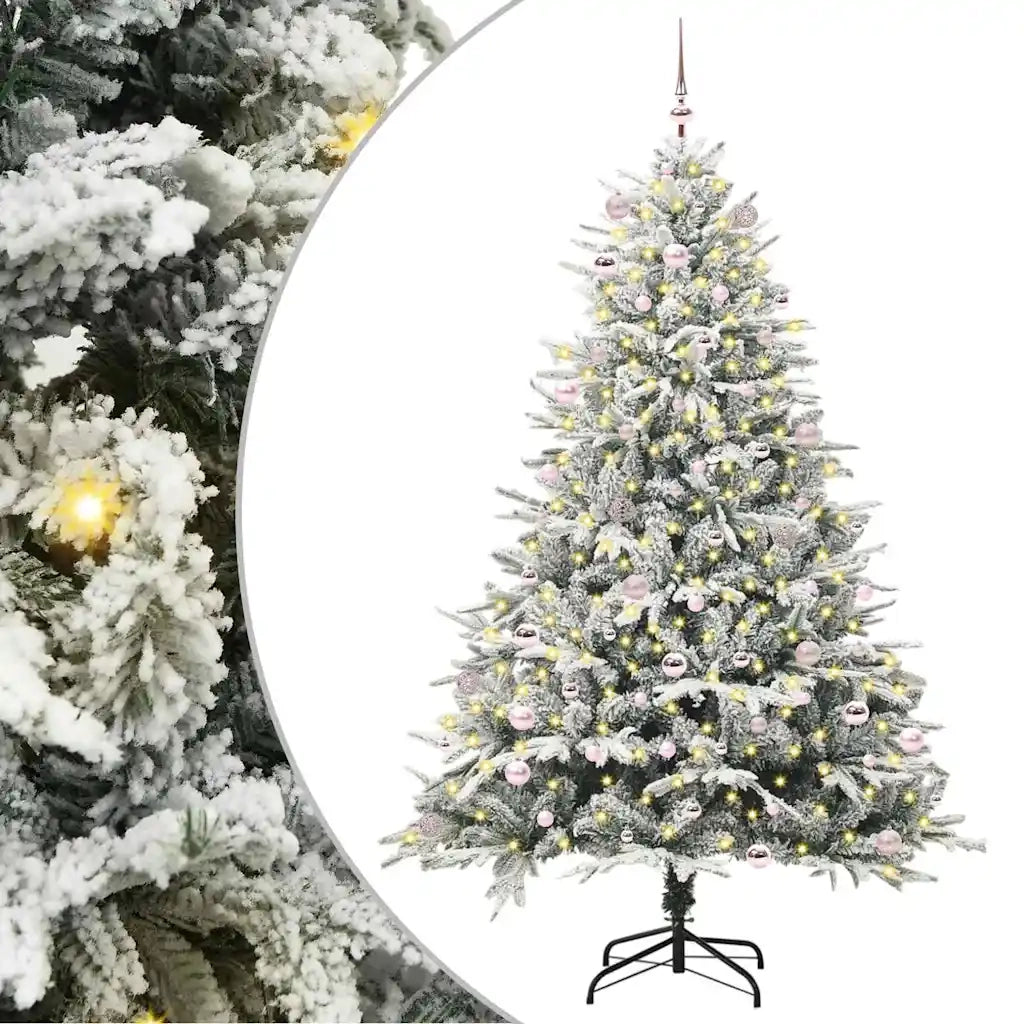 Albero di Natale Artificiale Pre-illuminato con Set di Palline 3395417