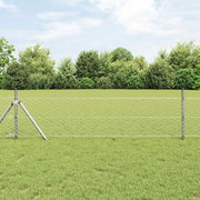 Palo della recinzione Argento 100 x 0,8 m (maglia da 50 mm)