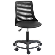 Sedia da Ufficio Girevole ¨C zephmum ¨C Nero, Schienale Traforato, Altezza Regolabile