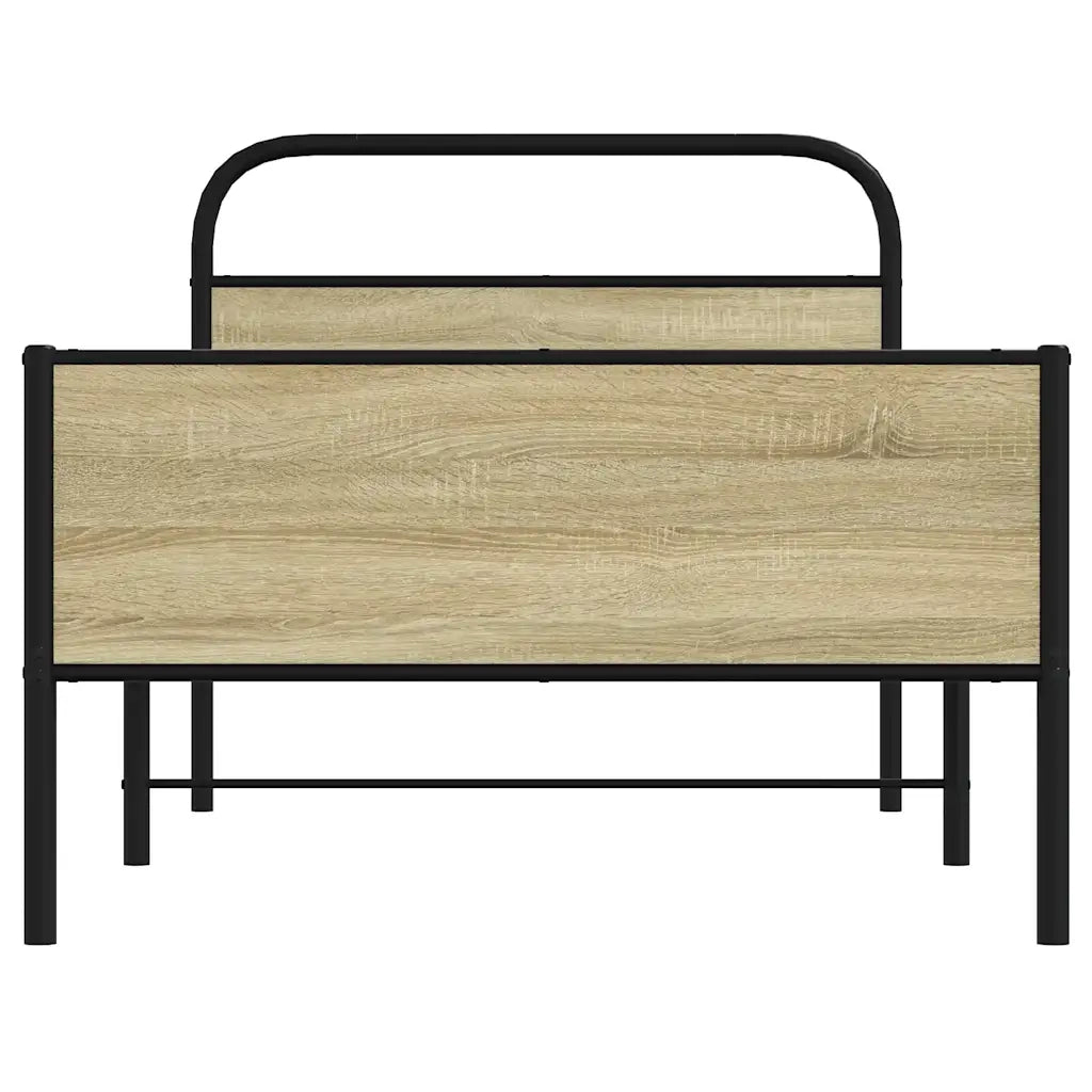 Giroletto senza Materasso Rovere Sonoma 90x190 cm in Truciolato