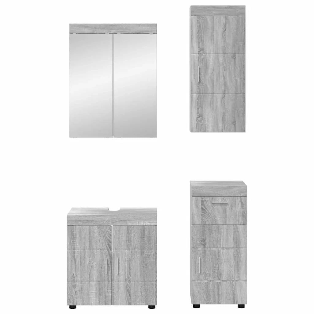 Set di mobili per il bagno TULUM 4 pcs Grigio Sonoma 3398050