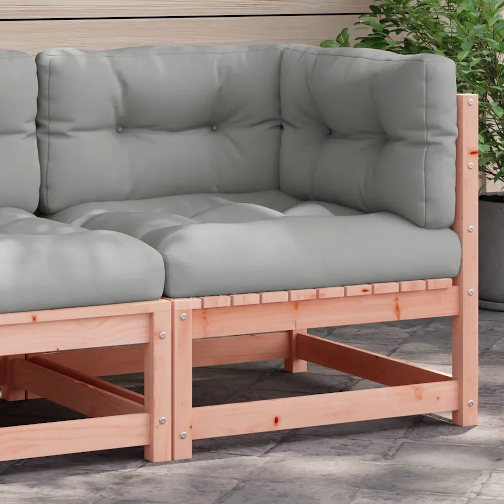 Divano Angolare da Giardino con Cuscini-Sofa da Giardino-Divanetto da esterno Legno Massello Douglas