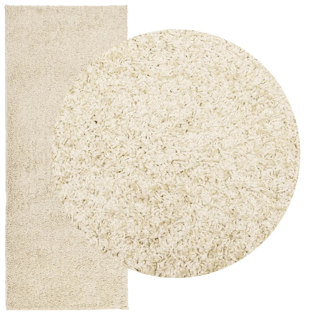Tappeto Shaggy PAMPLONA a Pelo Lungo Moderno Oro 80x200 cm 375340