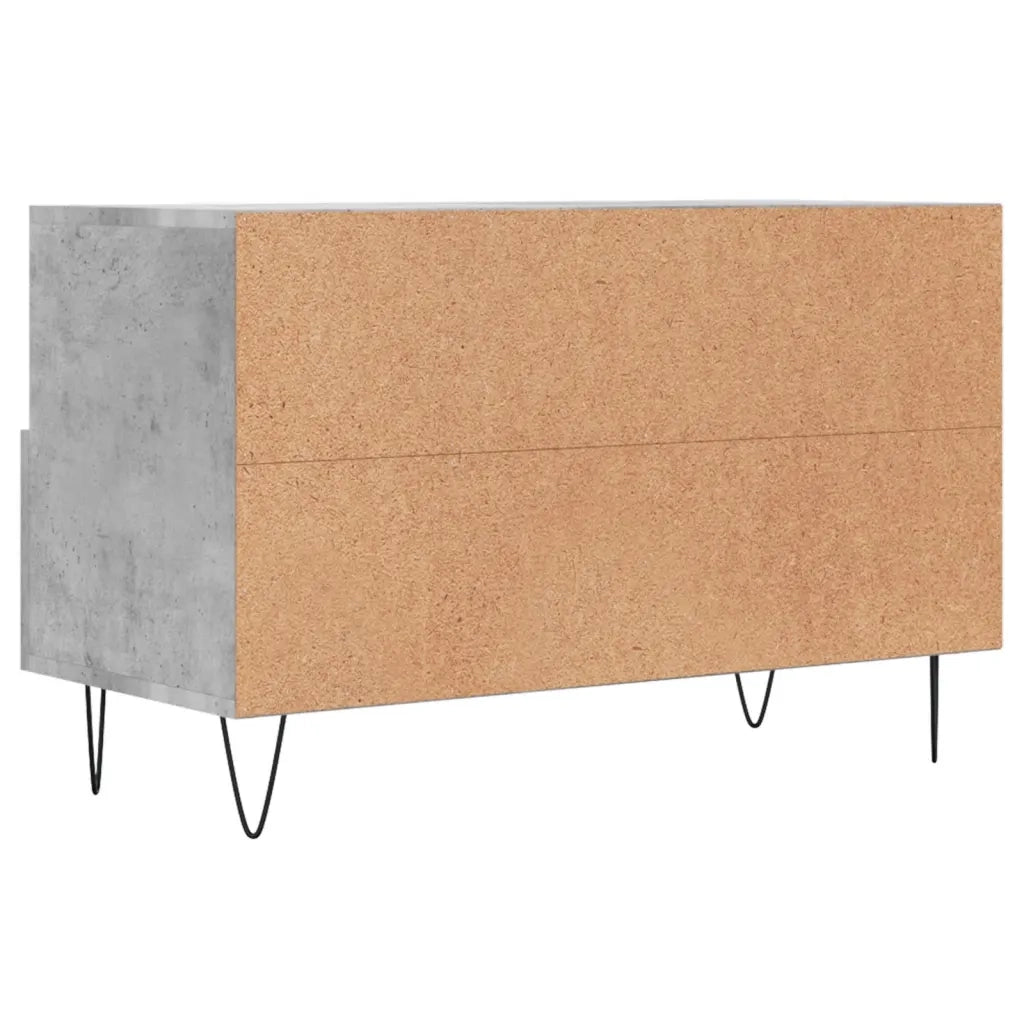 Mobile per TV Grigio Cemento 80x36x50 cm Legno Multistrato 828968