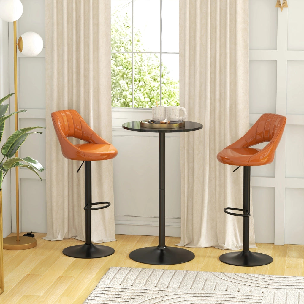 Tavolino da bar ¨C zephmum ¨C nero 60x60x102 cm