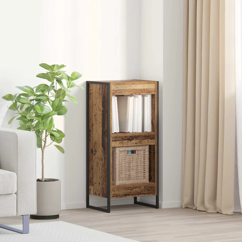 Armadio per Libri Legno vecchio 40 x 30 x 86,5 cm