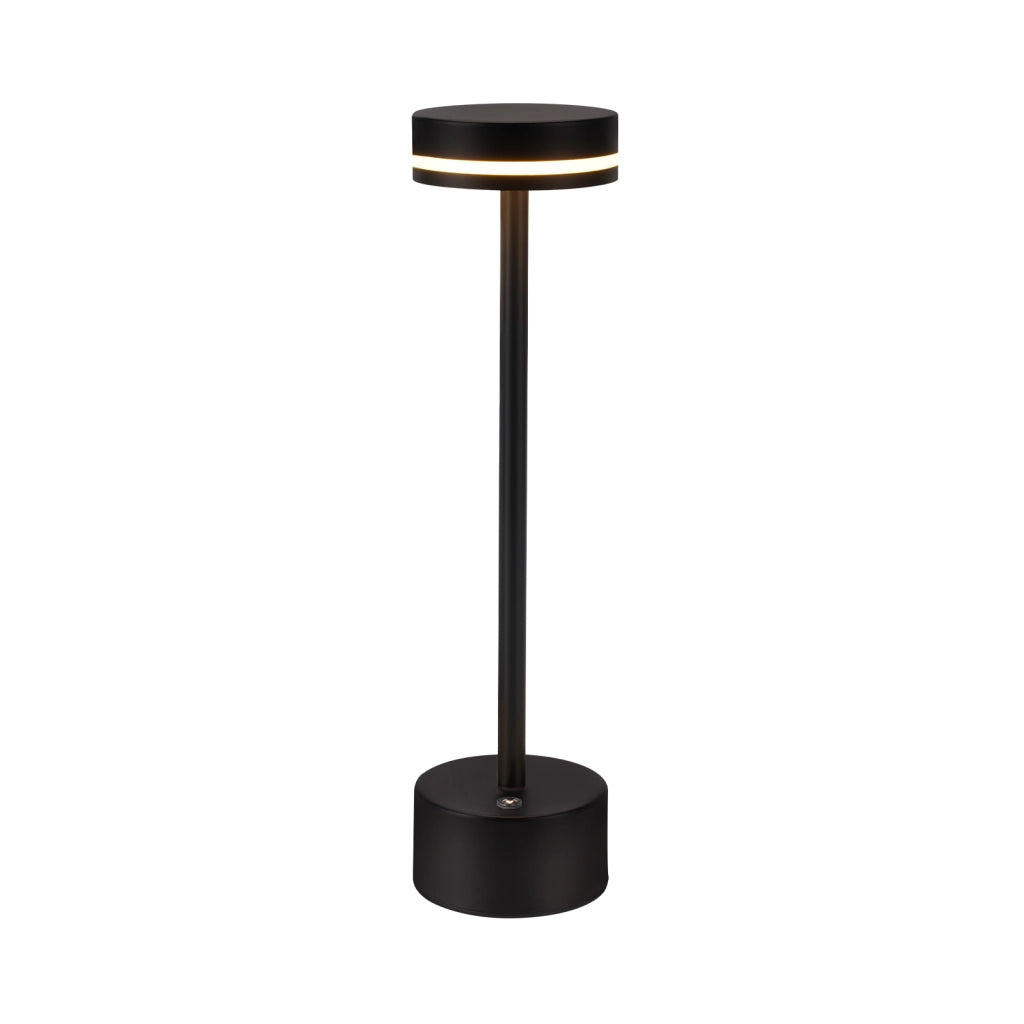 ZMH Lampada da tavolo LED nera set 2 pezzi H32cm per comodino camera letto