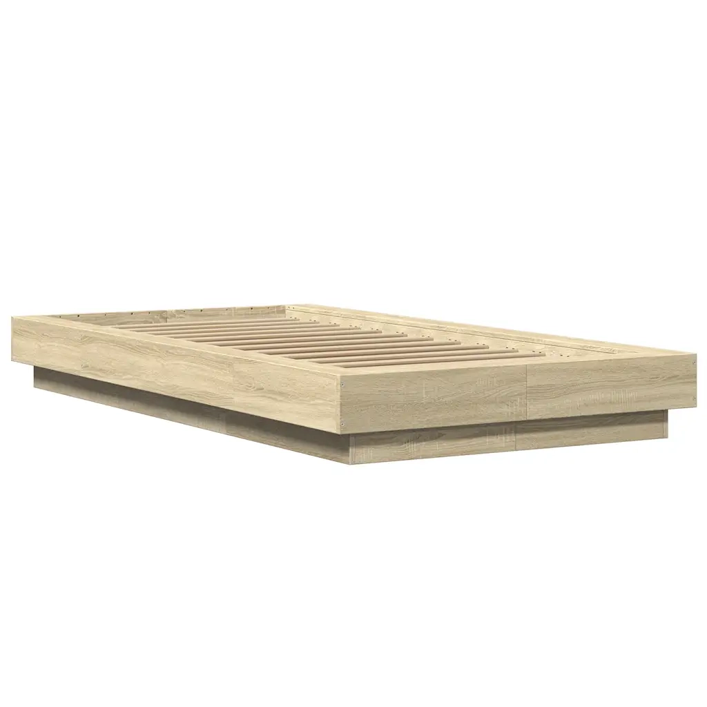 Giroletto-Struttura Letto Rovere Sonoma 100x200 cm in Legno Multistrato 144237