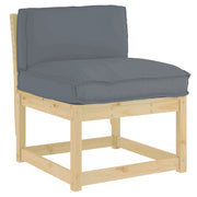 Cuscino per sedie | Cuscino Antracite 70 x 40 x 12 cm Tessuto Oxford