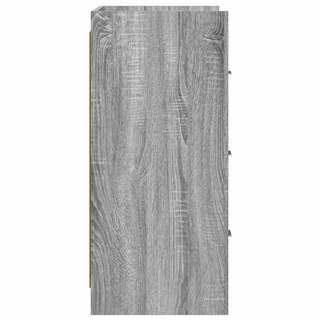 Credenza Sonoma grigio 75 x 33 x 80 cm Legno ingegnerizzato 8011104