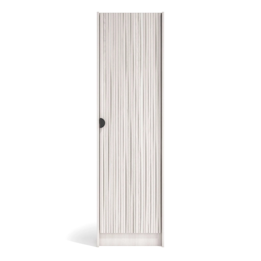 Scarpiera Herdasa effetto bianco stampa doghe bianche 190x50x24