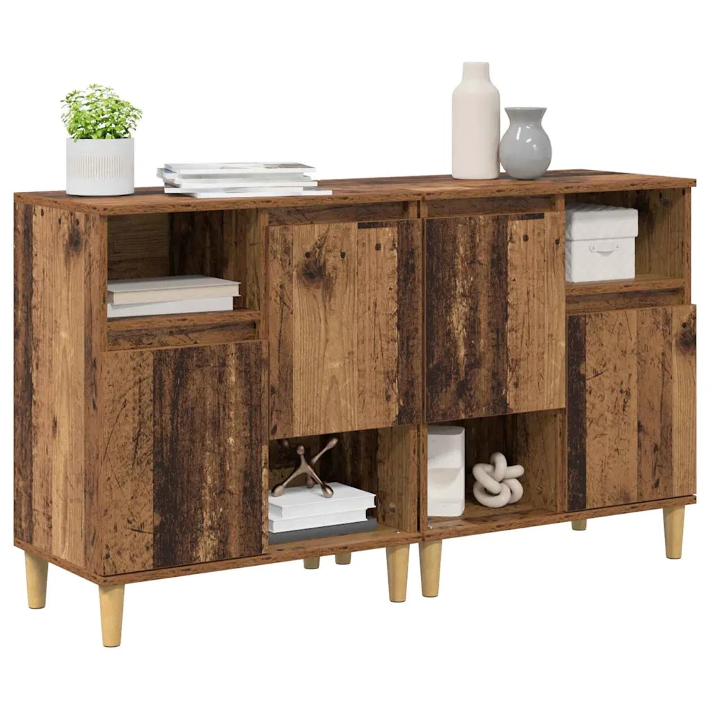 Sideboards 2 pcs Legno vecchio 60 x 35 x 70 cm 3415555