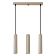 Lampada a sospensione LAGOS 3L taupe