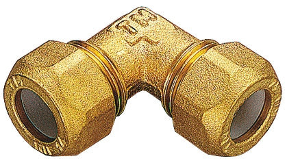 GOMITO OTTONE DOPPIO BICONO 14X1/2- TIEMME- 10,0 pz
