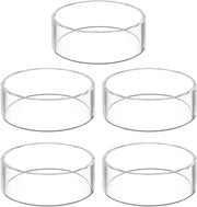 Impianto di esposizione per palloni da gioco in acciaio inox - set da 5 pezzi - base in acciaio inox trasparente - 2,56 x 0,59 pollici - impianto di esposizione per palloni da gioco.