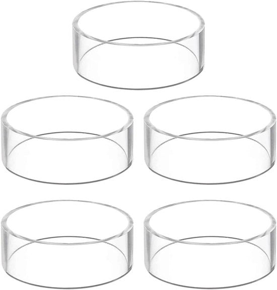 Impianto di esposizione per palloni da gioco in acciaio inox - set da 5 pezzi - base in acciaio inox trasparente - 2,56 x 0,59 pollici - impianto di esposizione per palloni da gioco.