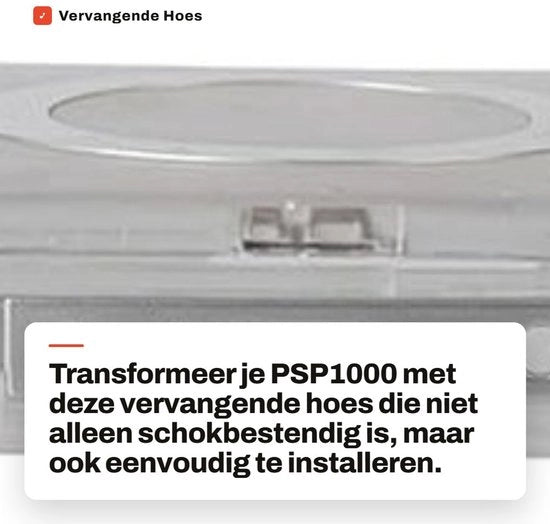 Hoes PSP1000 Schokresistente - Copertura di Rimpiazzo - Progettata per Prevenire gli Slittamenti - Materiale Duraturo - Facile da Sostituire - Nuova Estetica - Copertura per Console di Gioco