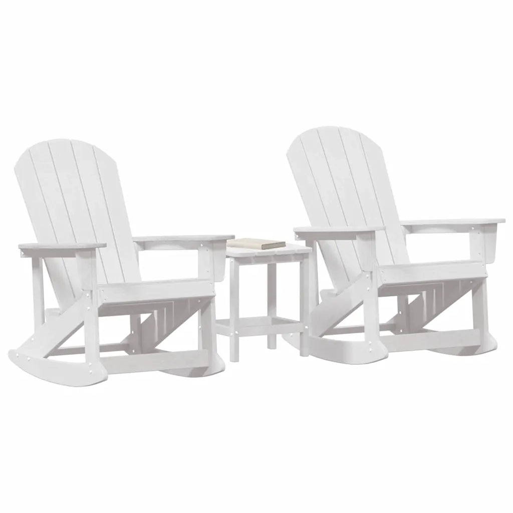 Set Lounge da Giardino 3 pcs Bianco HDPE 3335838
