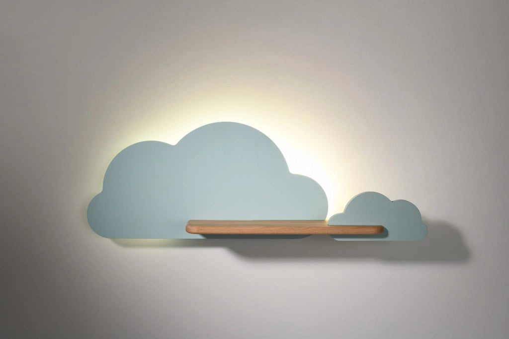 Applique Candellux Cloud LED 5W 4000K blu legno chiaro