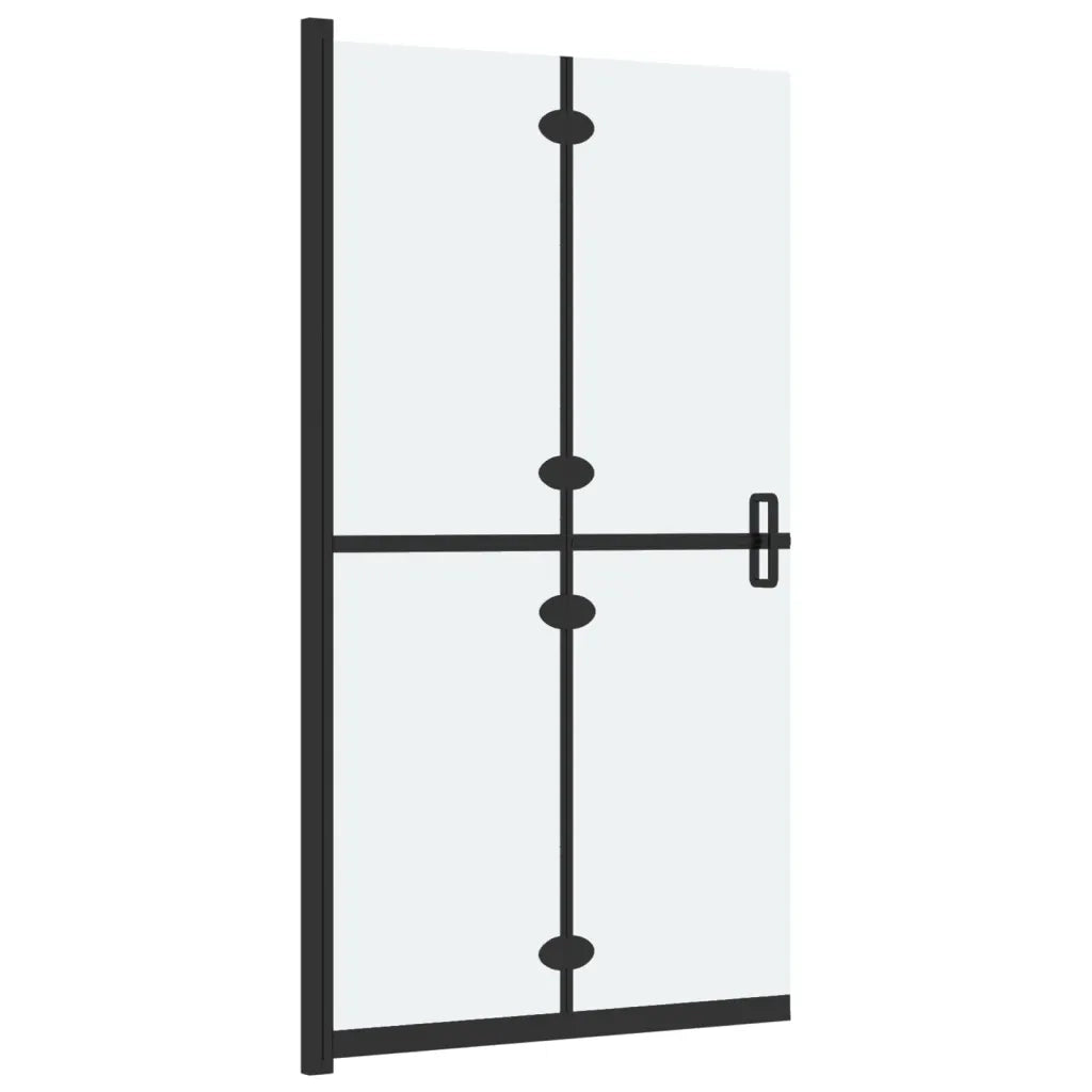Parete per Doccia Walk-in Pieghevole in Vetro ESG 120x190 cm 151197