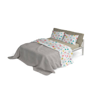 Set Lenzuola 1 Piazza e Mezzo Sopra Sotto e Federe in Microfibra Baloon