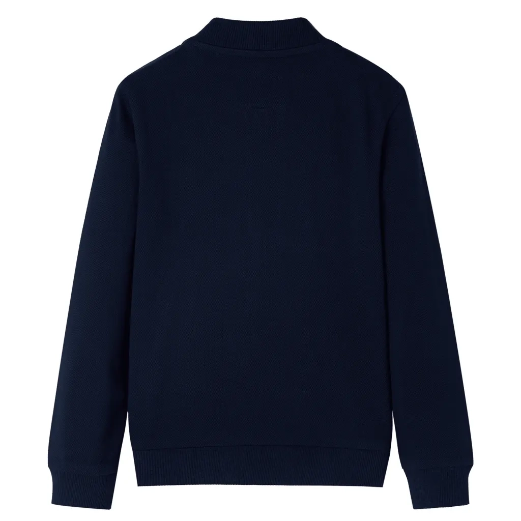 Felpa per Bambini con Cerniera Blu Marino 104cod mxl 109455