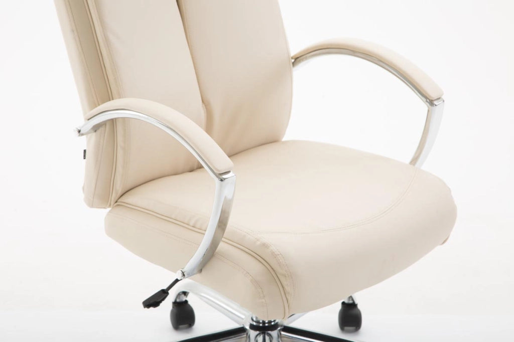Sedia ufficio VAUD XL in similpelle crema