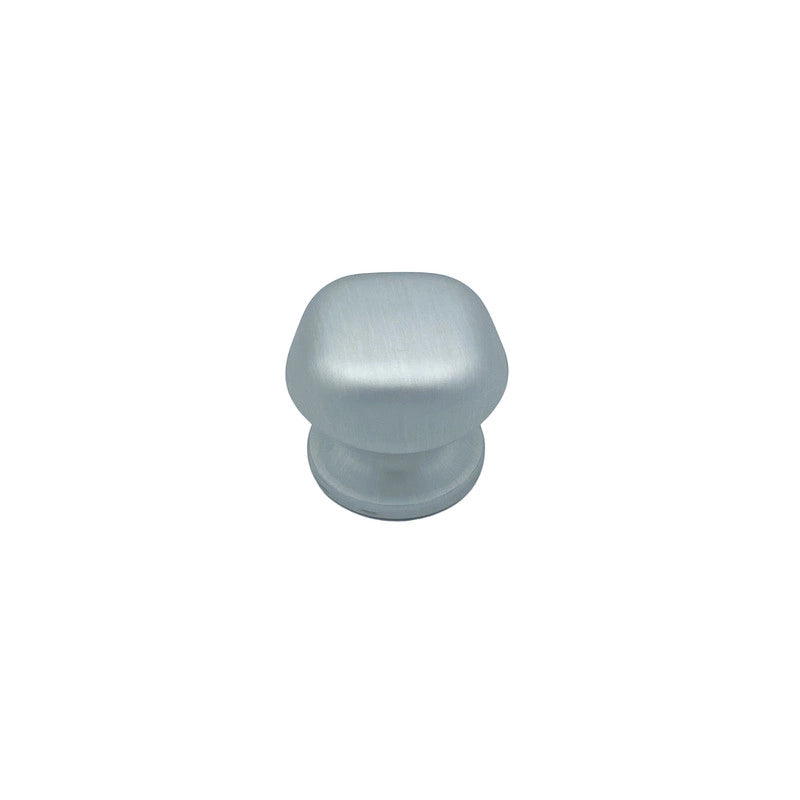 Pomolo fisso per porta SAGUATTI 172/60EB in alluminio argento satinato