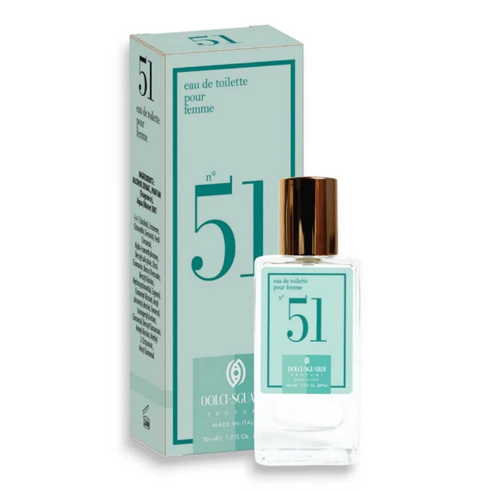 Trade Shop - Profumo Corpo Eau De Toilette Da Donna N°51 Da 50 Ml Fragranza Fresca Luminosa 005885 -
