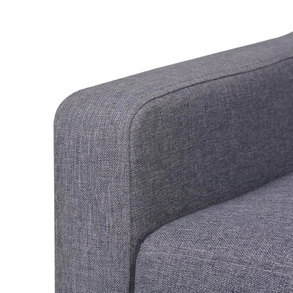 Set divano 2 pezzi 76 x 68 x 90 cm tessuto grigio 02_0019100