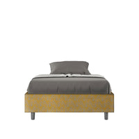 Letto 1 Piazza e Mezzo Sommier 120x190 cm con Rete Azelia Era 06 Giallo