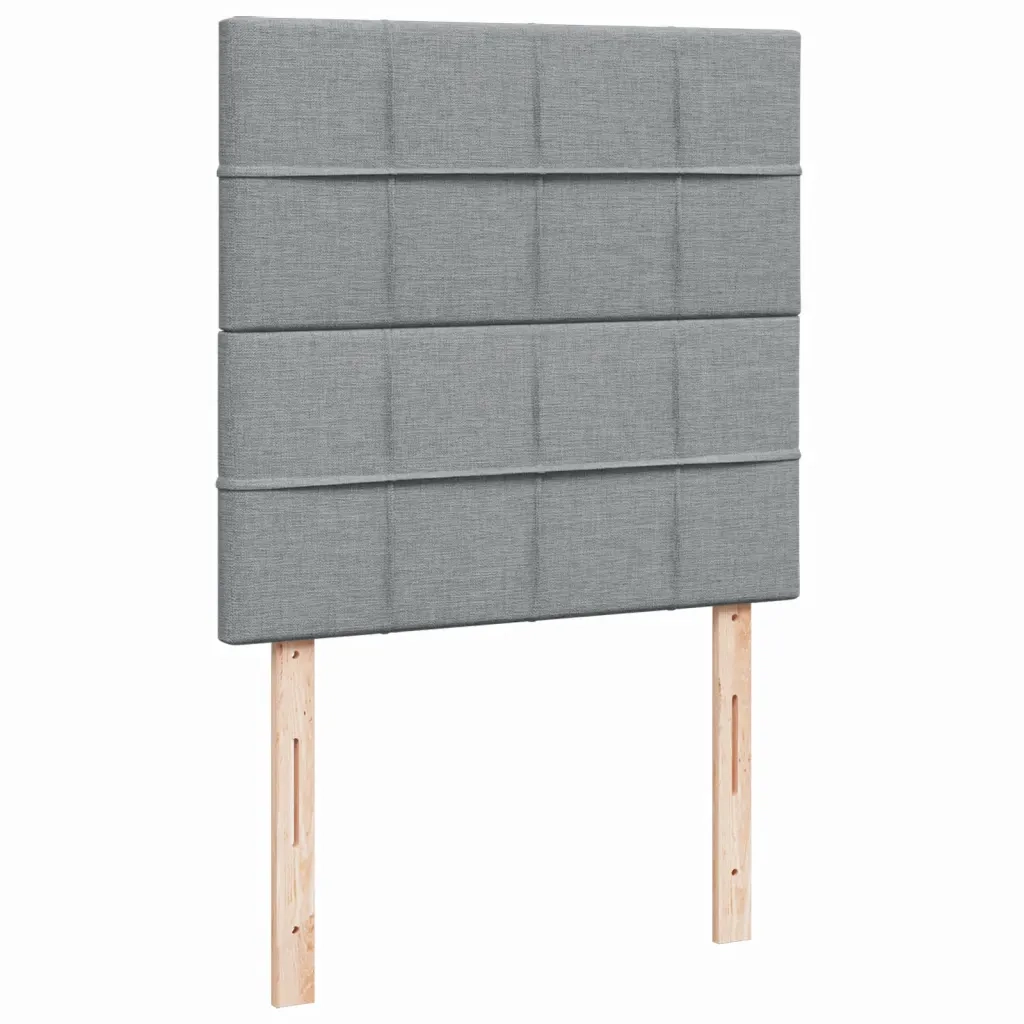 Giroletto a Molle con Materasso Grigio Chiaro 90x200 cm Tessuto 3292671