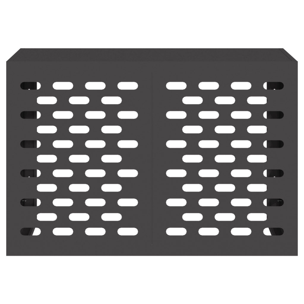 Copertura per condizionatori d'aria  nera 90x40x60 cm in acciaio