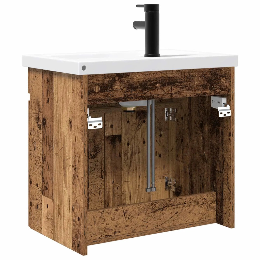 Mobile bagno con rubinetto Legno antico 61 x 40 x 74,5 cm 889543