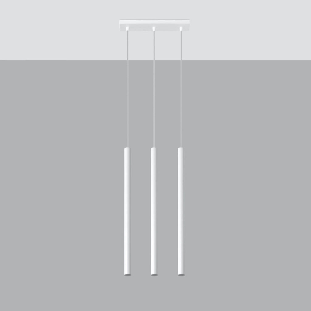 Lampadario Velino 3 luci bianco metallo Pure Lume G9