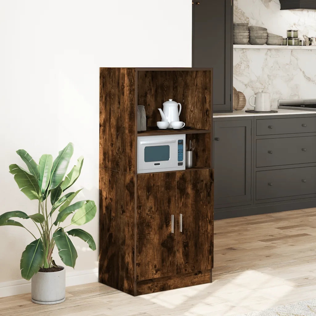 Pensile da cucina | Armadietto Cucina Rovere Fumo 57x41,5x131,5 cm in Truciolato