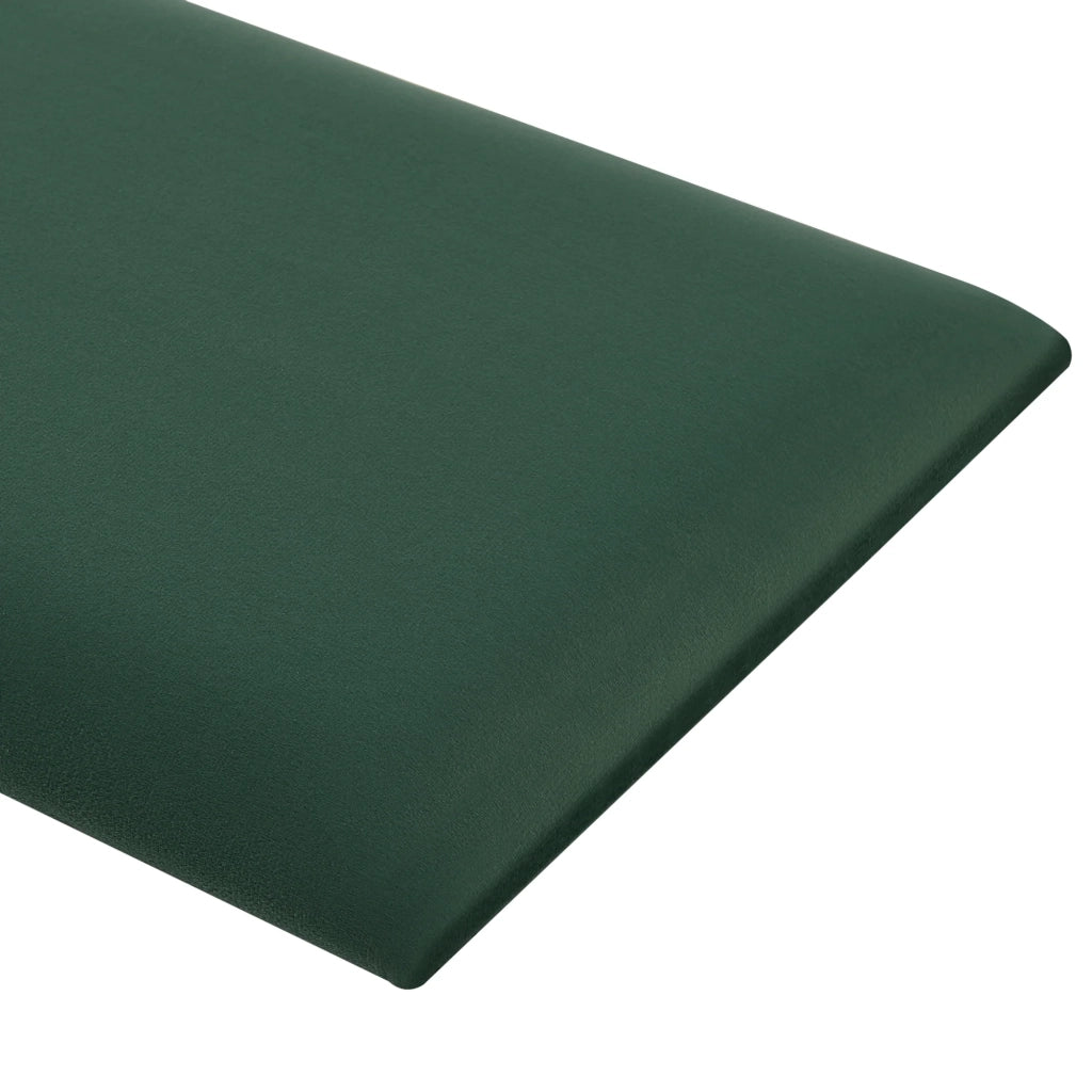 Set di 2 cuscini da parete in velluto 90 x 30 cm verde scuro 03_0010586