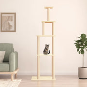 Albero per Gatti con Tiragraffi in Sisal Crema 183 cmcod mxl 97454