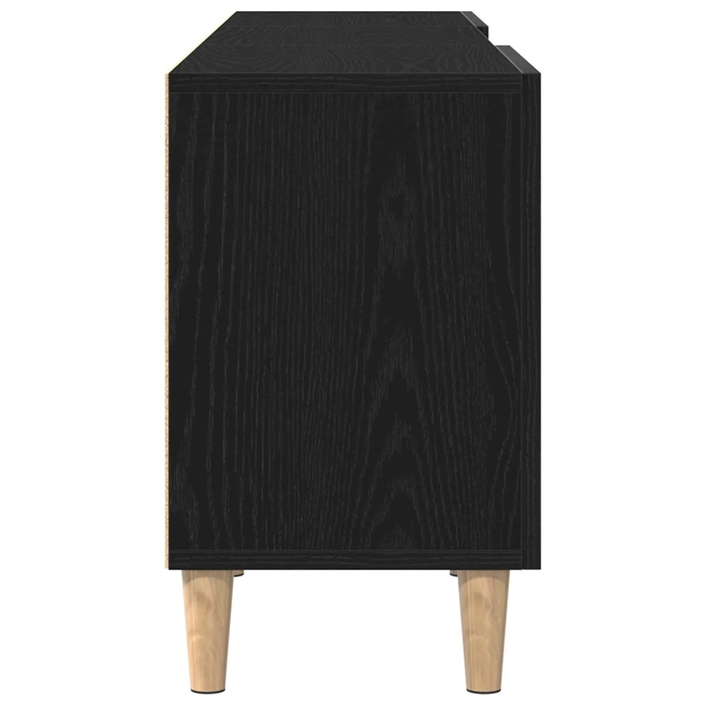 Mobile TV Rovere Nero 150 x 30 x 50 cm Legno multistrato 862797